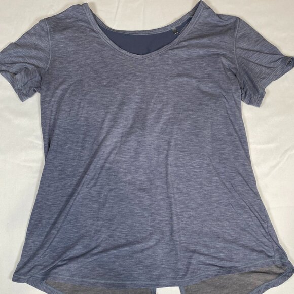 Under Armour Powered By Celliant S Polyester Blend Blue Activewear Shirt - Picture 1 of 5
